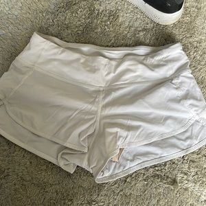 White Lulu Lemon shorts!! Size 2